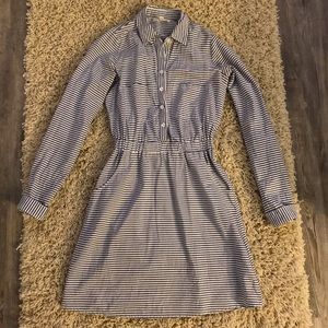 Navy & White Striped Dress 💙